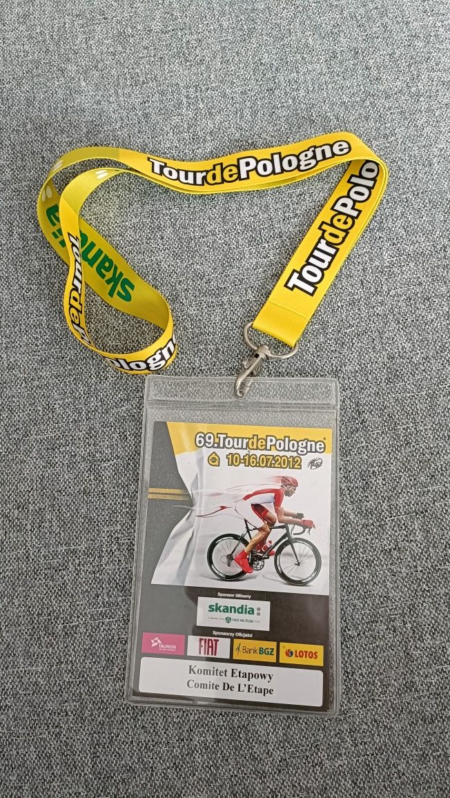 Tour de Pologne identyfikator komitet etapowy Lang Team.