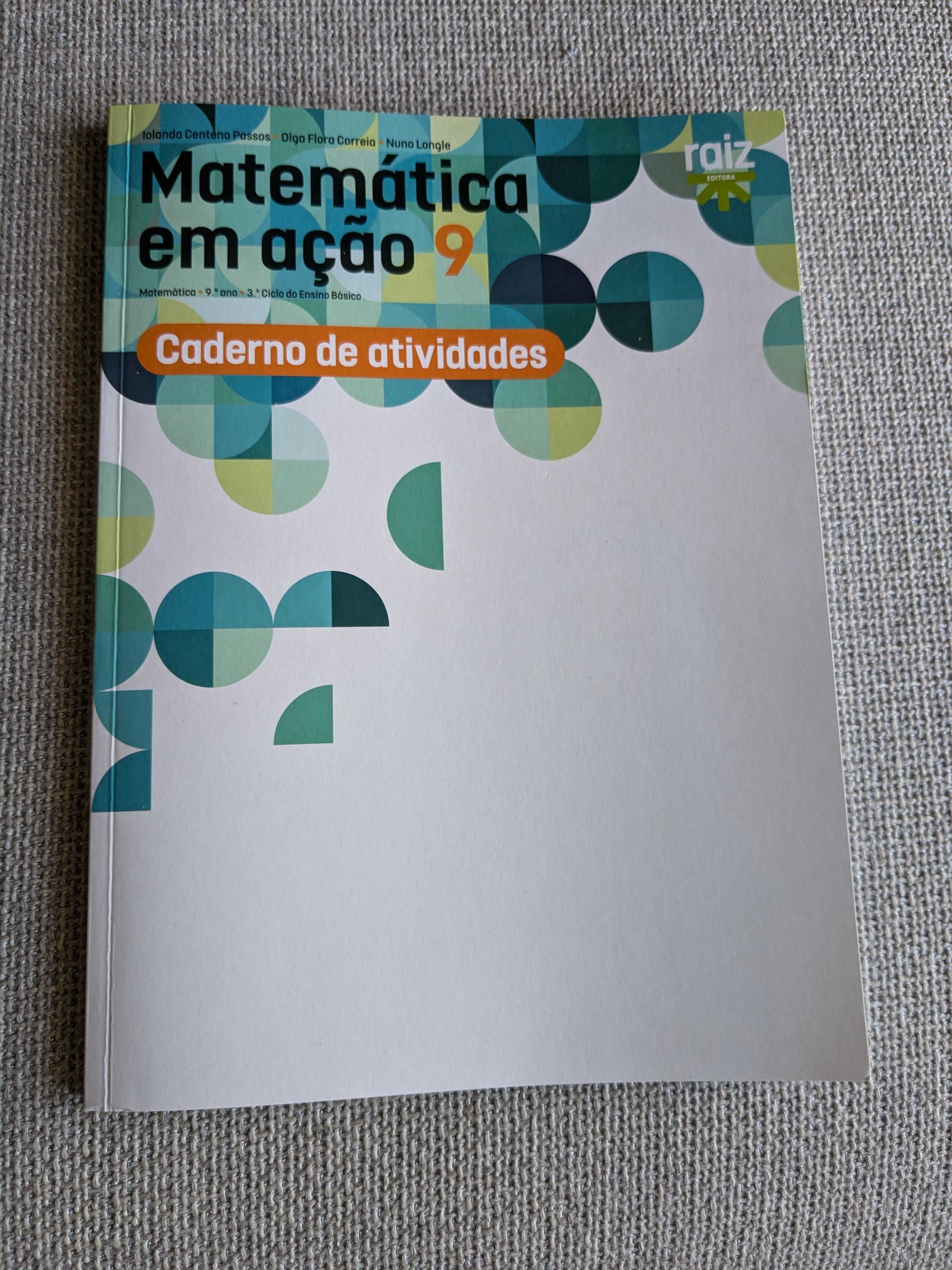 Manuais e cadernos 9º ano Matemática, História, Ciências Naturais, etc