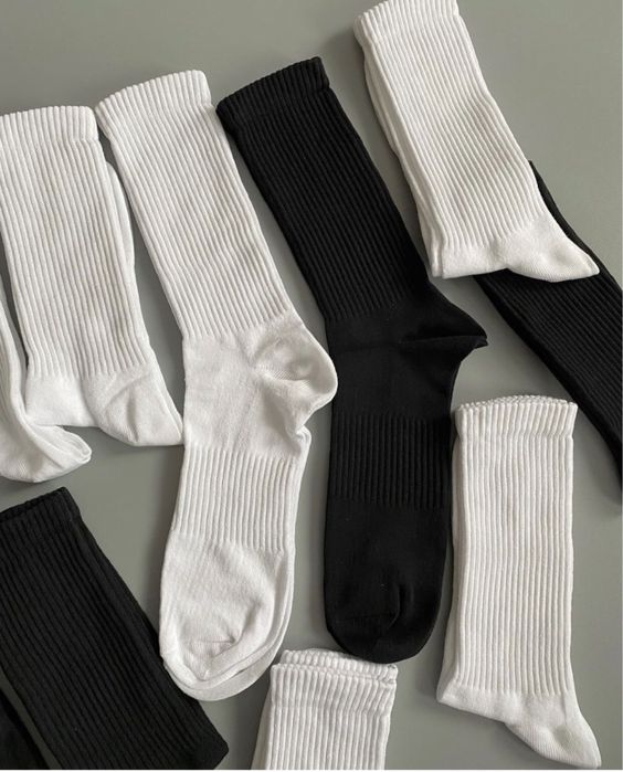Високі Плотні Однотонні Носки/Шкарпетки ХБ Осінь 2025