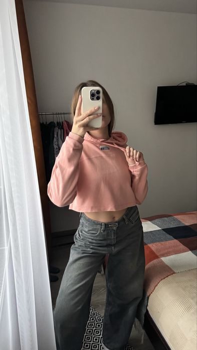 Жіноче вкорочене кроп худі Adidas