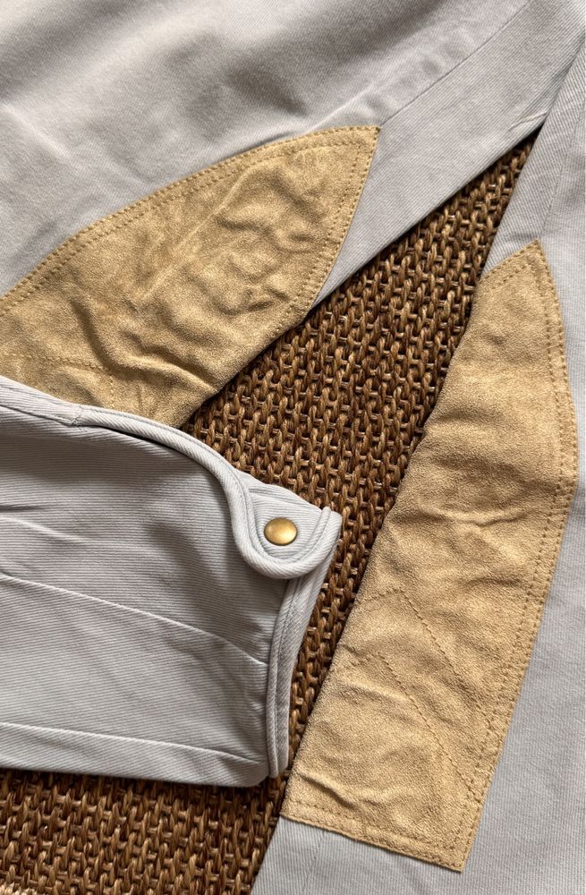 Bryczesy spodnie damskie z bawełny dopasowane Ralph Lauren M/38