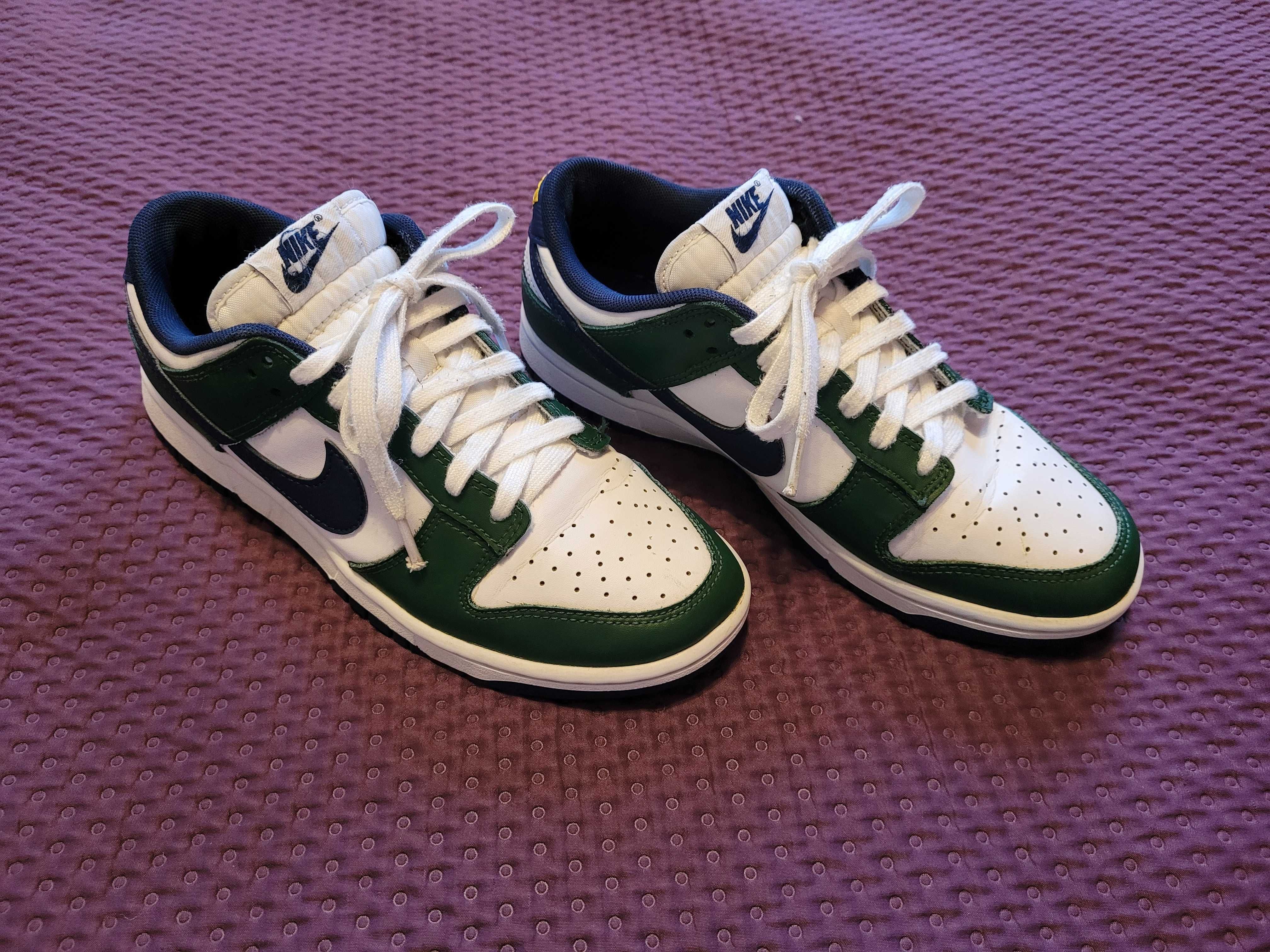 BUTY dla chłopca NIKE DUNK LOW rozmiar 40 biało-zielone oryginał