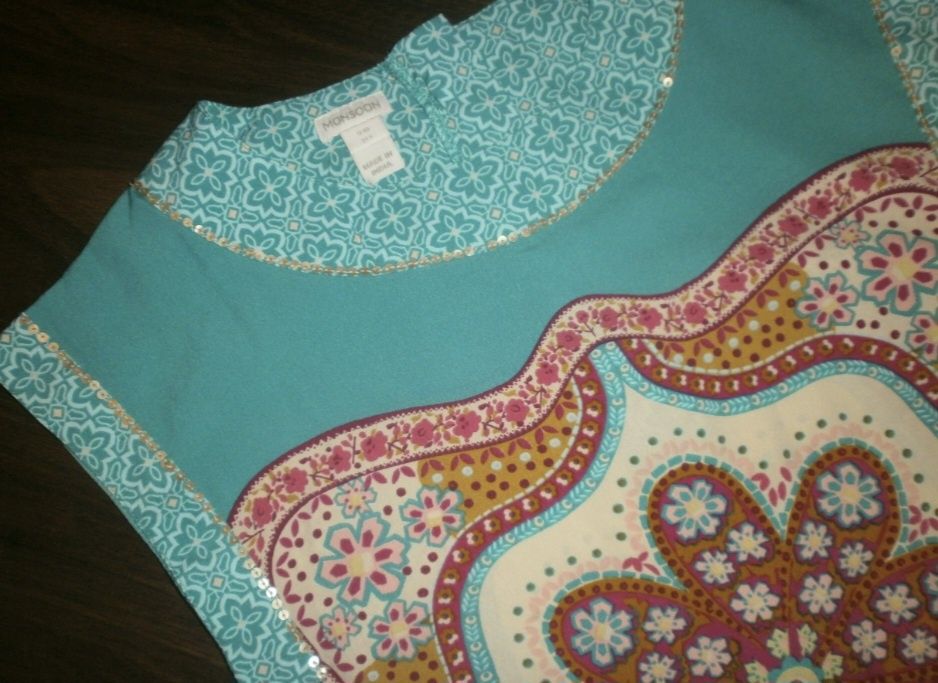 Sukienka Monsoon Boho Zielona Etno