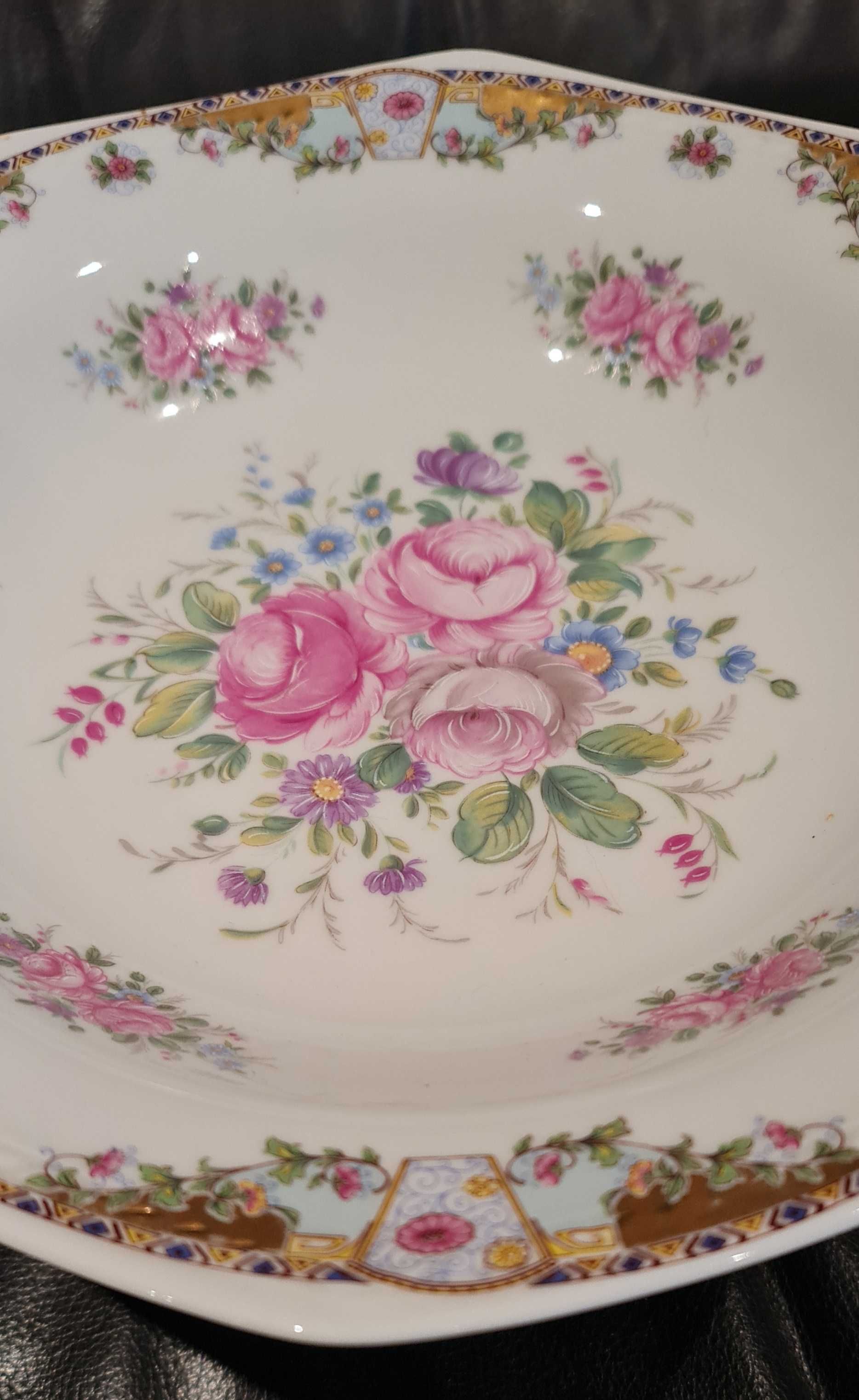 Taça em Porcelana Limoges - Pintada à Mão