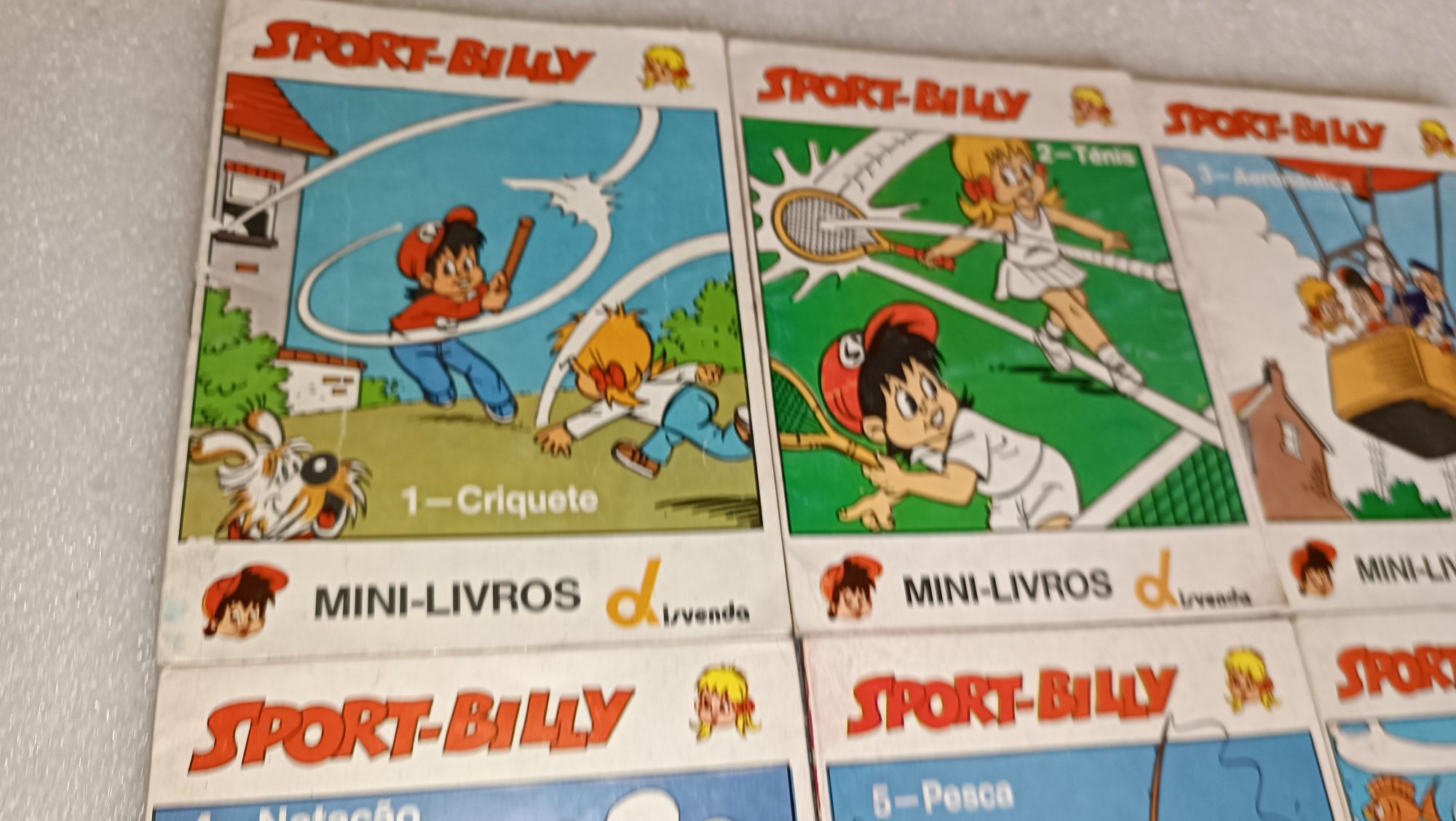 Rara e antiga coleção de mini livros do Sport Billy - completa