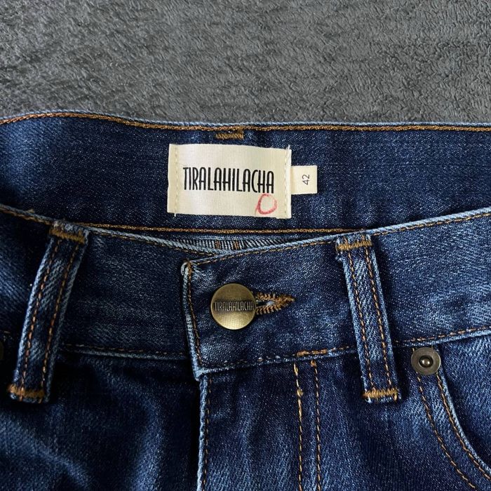 -50%‼️ЧЕРНАЯ ПЯТНИЦА‼️джинсы Tiralahilacha темно синие штаны брюки L