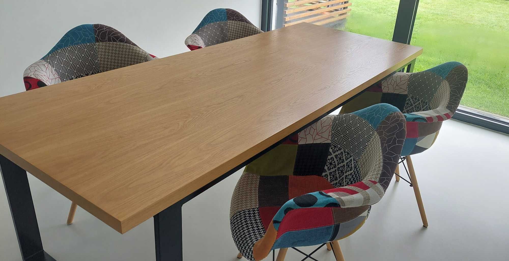 KRZESŁO Z PODŁOKIETNIKAMI PATCHWORK - 4 szt (możliwość także 6 szt)