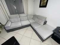 Sofa de canto bem estimado como novo