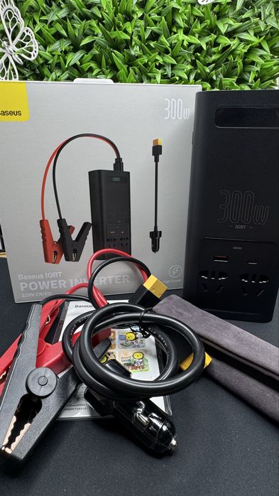 Інвертор Базеус 300 ват Invertor Baseus 300w baseus in car