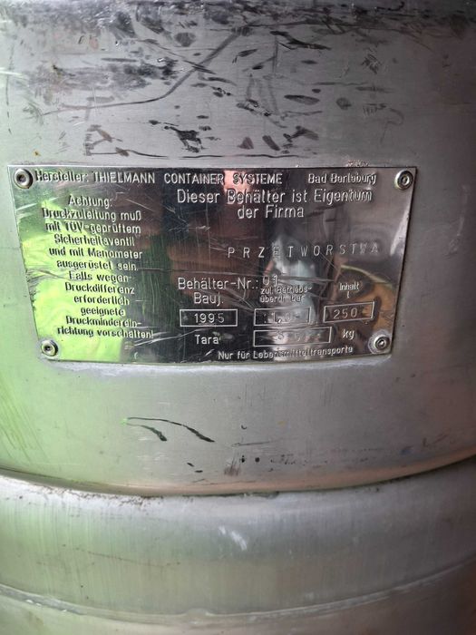 Bufor/Zbiornik ze stali nierdzewnej 250 L
