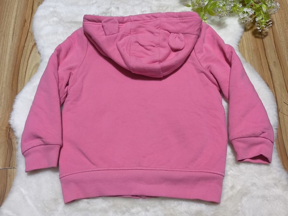 Cieoła bluza z futerkiem 98-104 dla dziewczynki różowa Lupilu