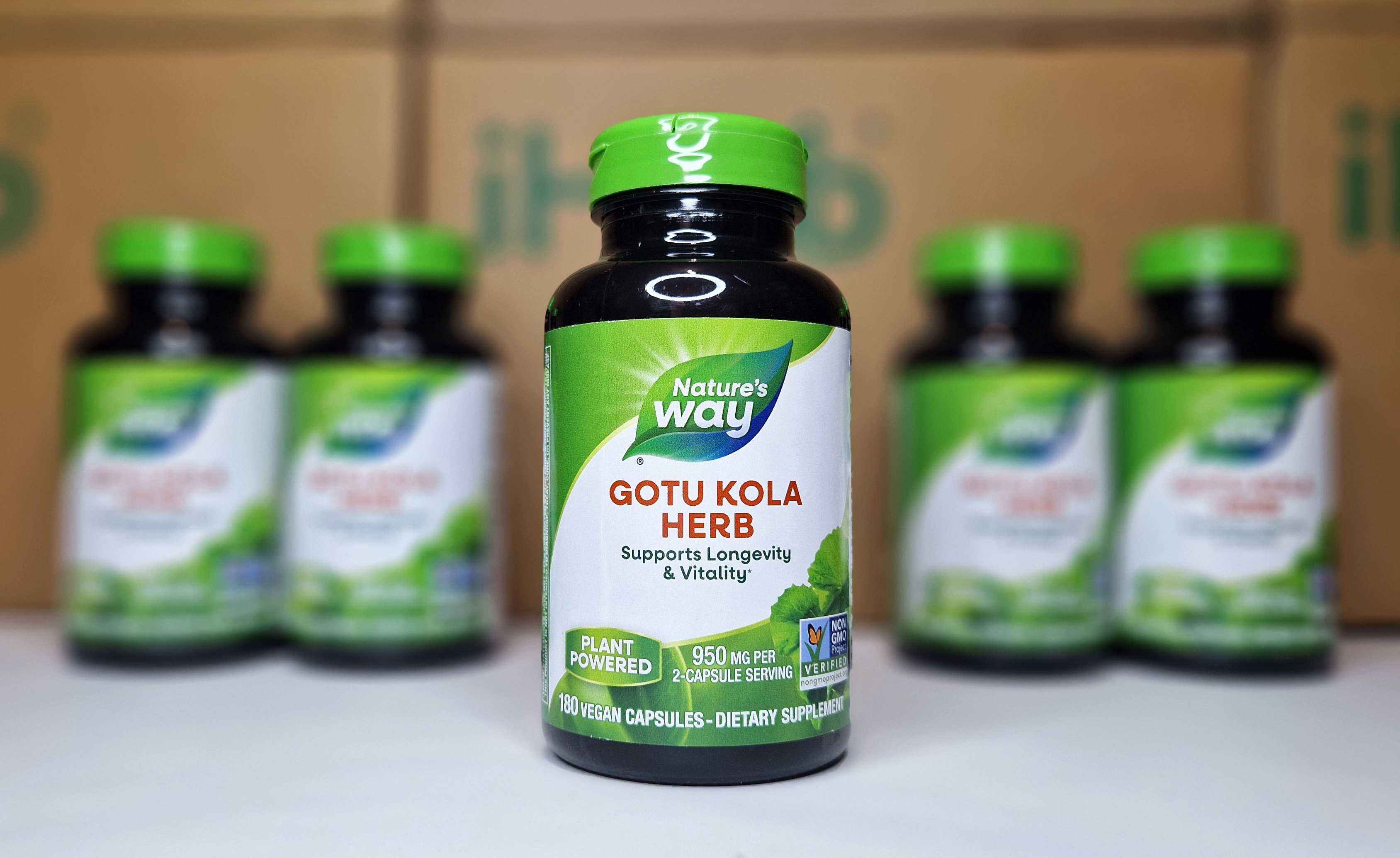 Готу кола Nature's Way Gotu Kola Herb, центелла азіатська, 425мг 180шт