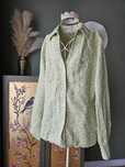 Lniana damska Koszula Laura Ashley 1o0% Len - Vintage L/XL cottagecore