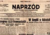 Naprzód gazeta z 1939 roku