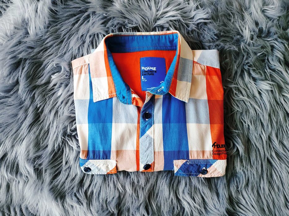 Koszula męska w kratę