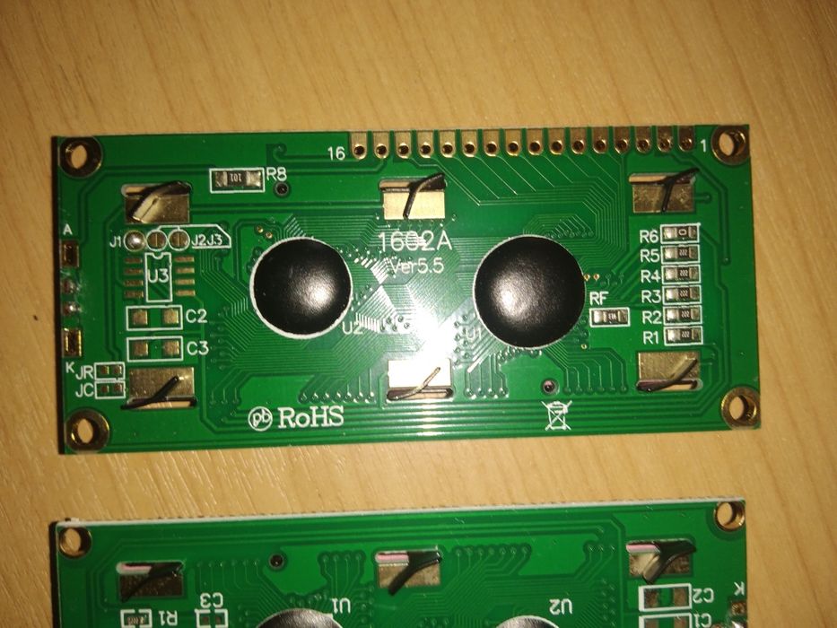 Индикатор ЖКИ 1602A-YG с подсветкой LCD 1602