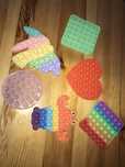 Push Pop Bubble Fidget pop it 6sztuk różne kształty