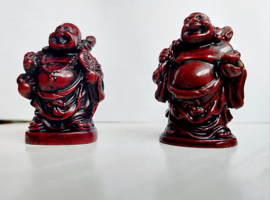Figurki budda uśmiechnięty 2 sztuki