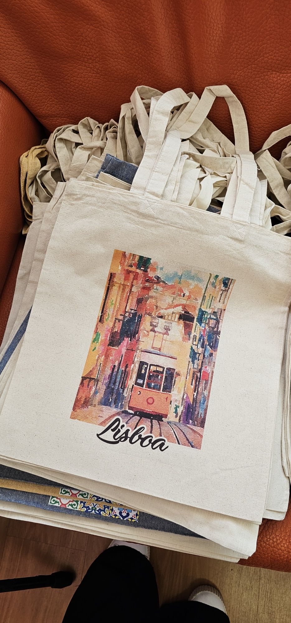 80 Sacos de Pano com Motivos de Lisboa