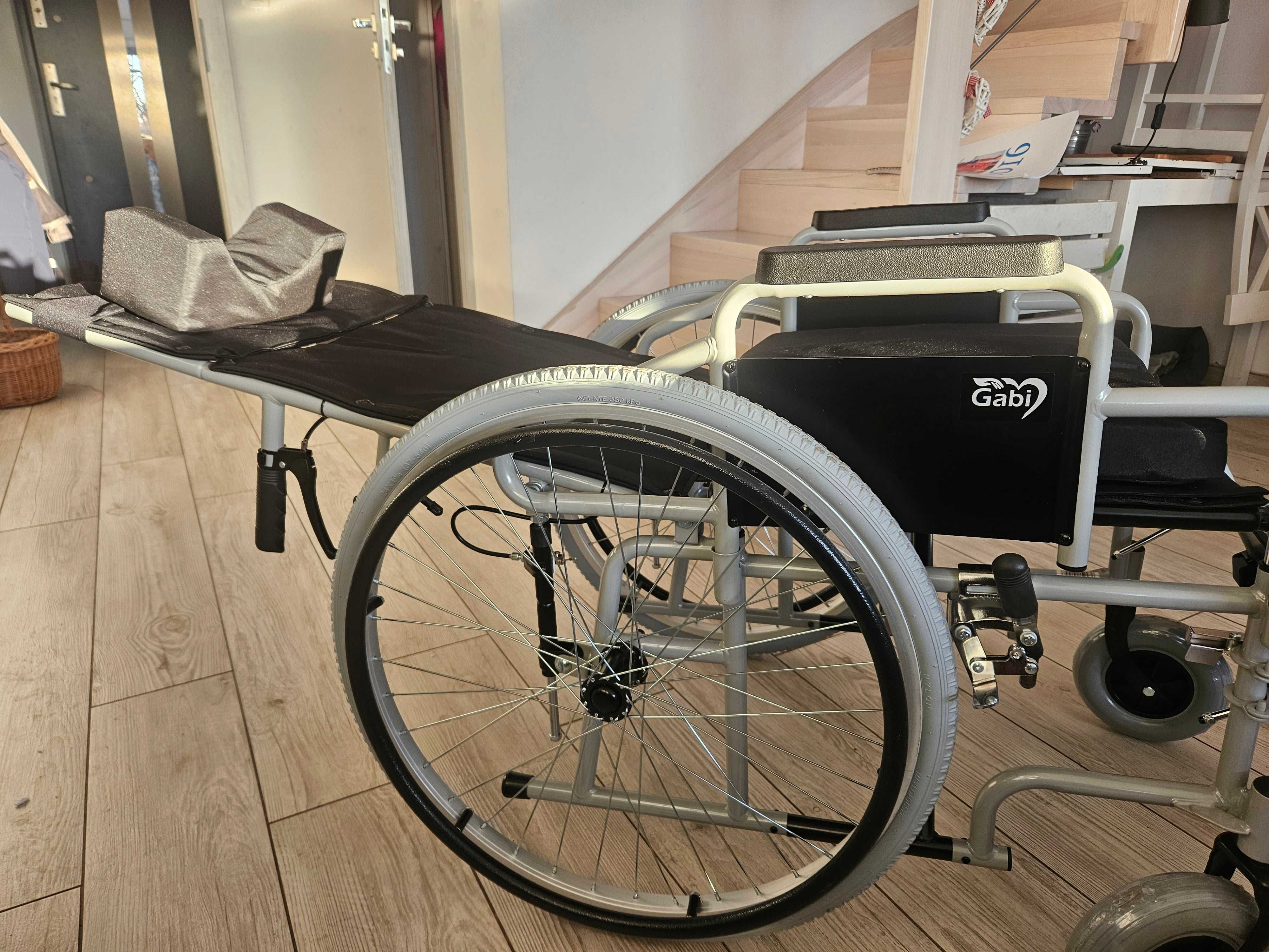 NOWY Wózek inwalidzki leżakowy Gabi YJ-011JA
