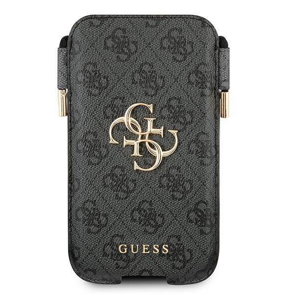 Guess Torebka Na Telefon Guhcp12L4Gpsgr 6,7" Szary/Grey 4G Metal Logo