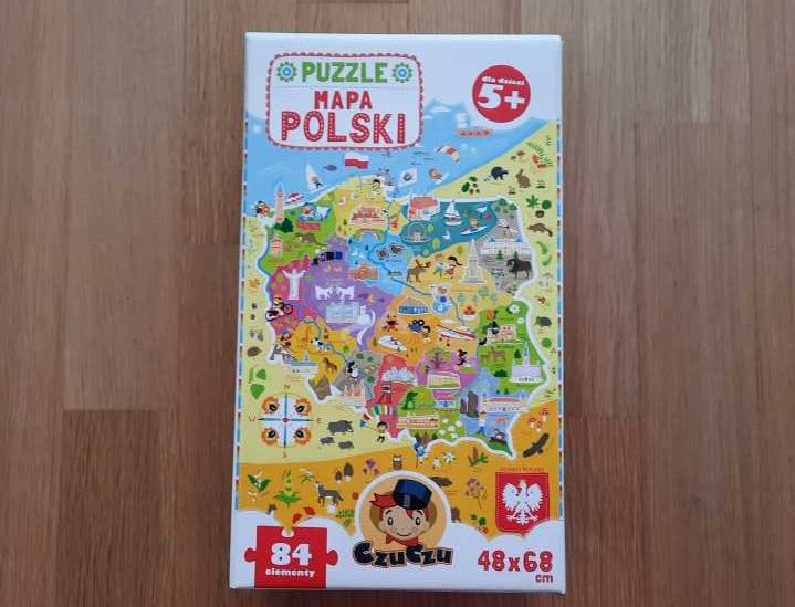 Puzzle Czuczu Mapa Polski wiek 5+