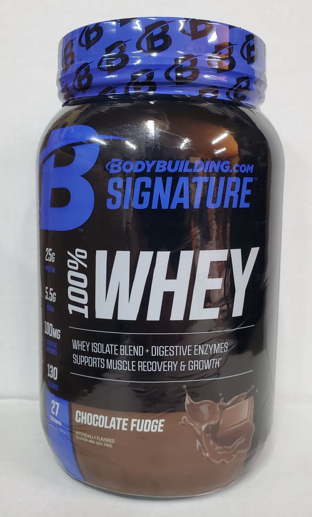 Bodybuilding.com 100% Whey Protein 27ser 2 Lbs