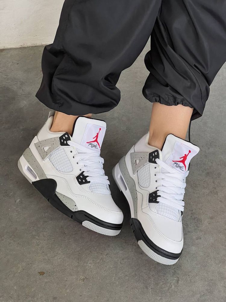 Buty Nike Air Jordan Retro 4 White Cement 36-45 unisex trampki