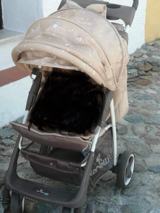 Carrinho de bebe com ovo