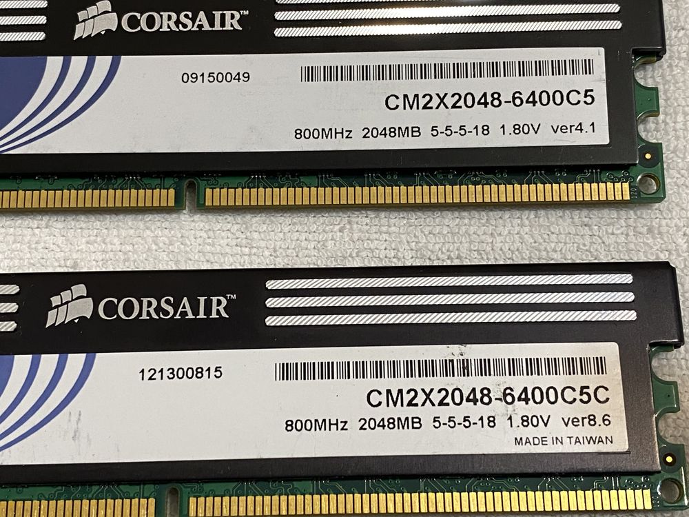 Оперативна память 4 gb kit (2x2gb) ddr 2 pc2-6400 800 пк бу