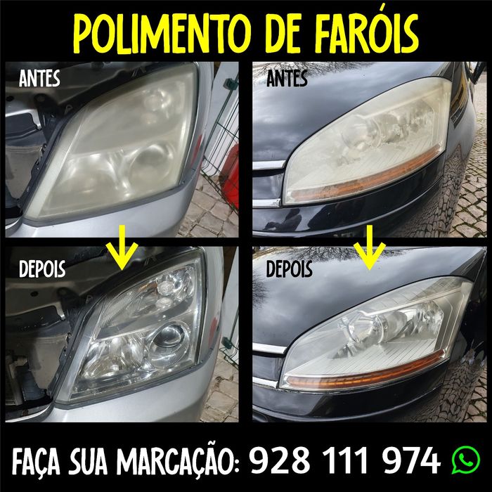 Polimento farol todas marcas