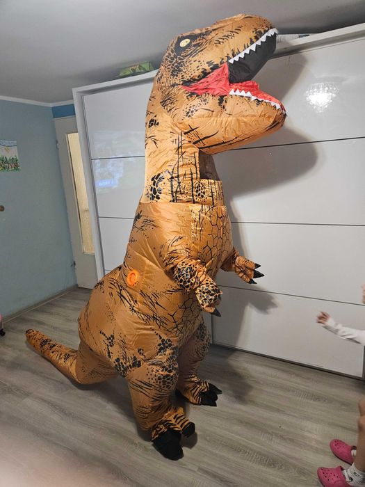 Dmuchany kostium T-Rex / Dinozaur dla dorosłych – Halloween,  cosplay