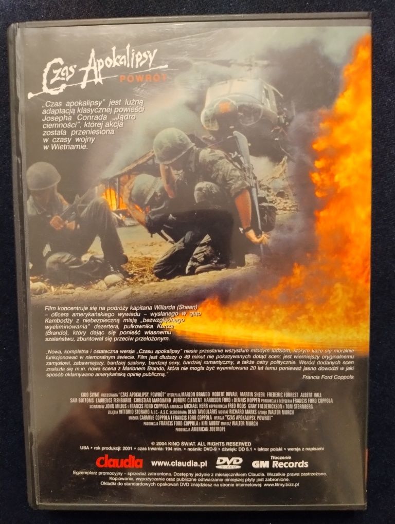 Czas Apokalipsy wersja reżyserska DVD