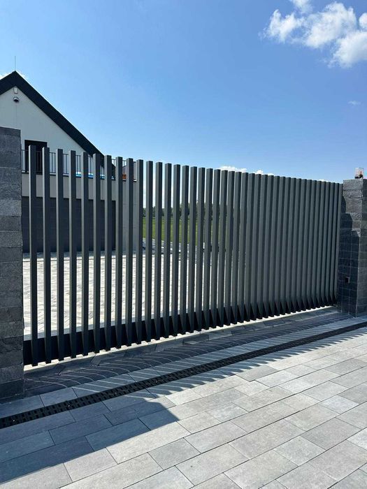 Ogrodzenie grzebieniowe PREMIUM nowoczesne profile palisada pionowa