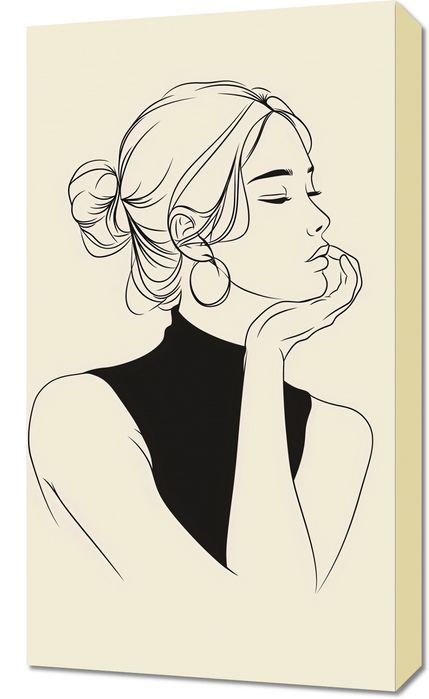 Obraz 40x70cm Zamyślenie Przemyślenie