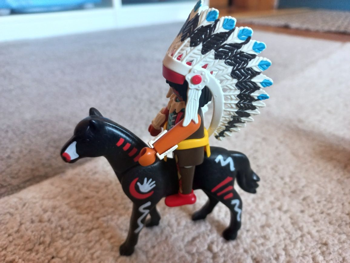 Figura playmobil Indio com cavalo