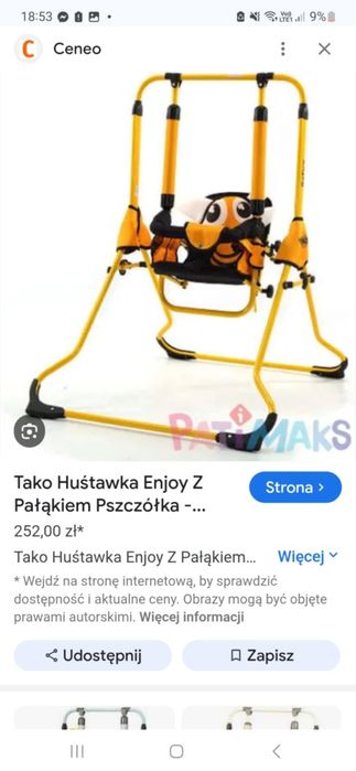 Huśtawka dla dzieci