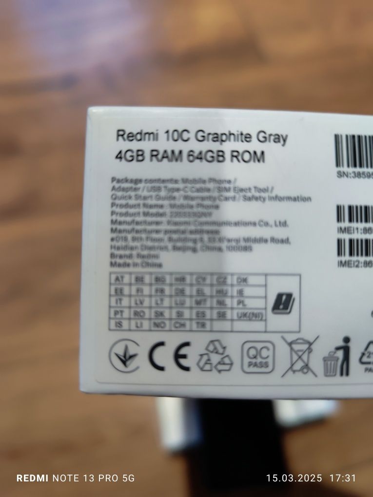 Xiaomi redmi 10C 4/64Gb