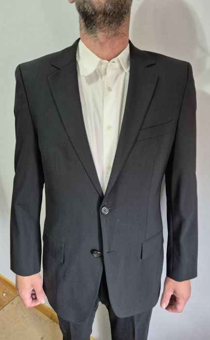 HUGO BOSS roz. 46 S garnitur męski wełniany super stan