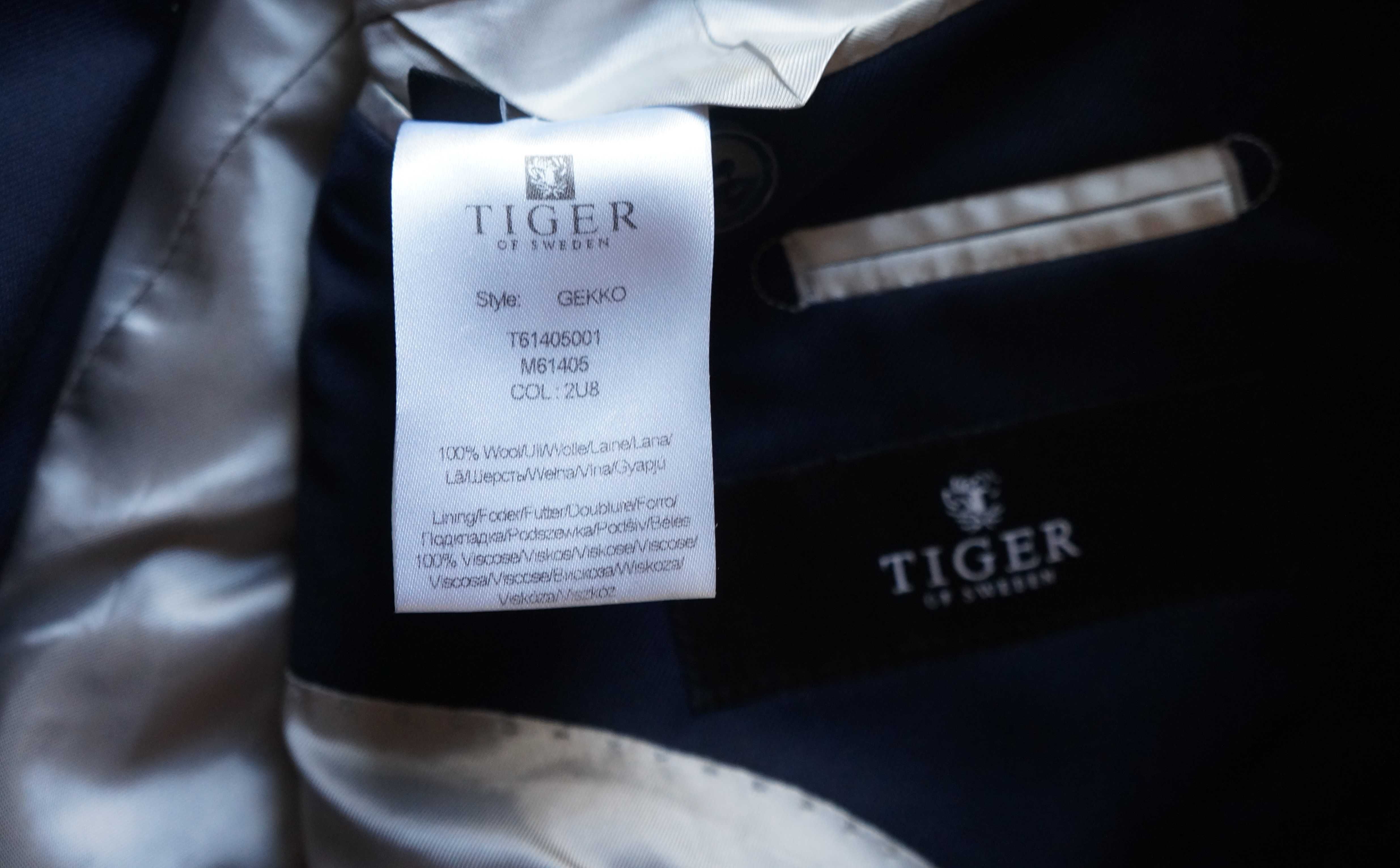 Garnitur Tiger Of Sweden Wełna Rozmiar 50 Kolor Granatowy Głęboki