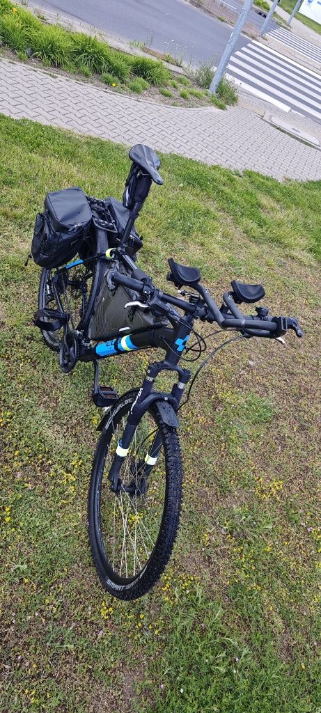 Rower górski Cube Aim Pro XL 29" MTB + sakwy torby oświetlenie lemondk