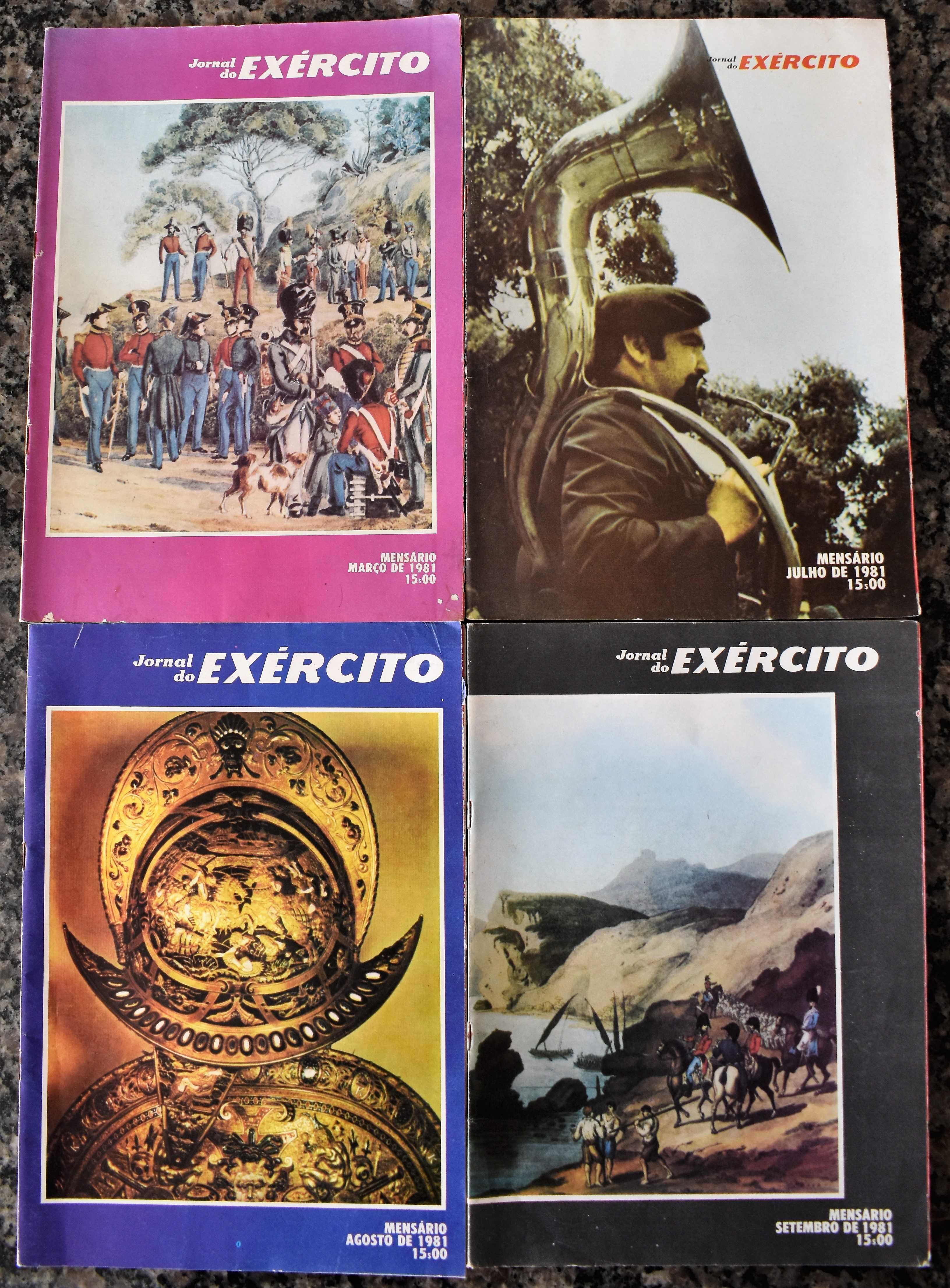 17 Revistas "Jornal do Exército" de 1979 a 1982