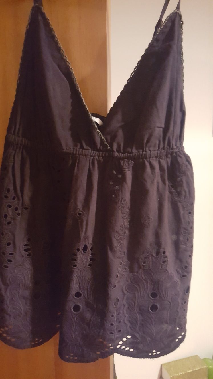 Tops preto e rosa novos e branco
