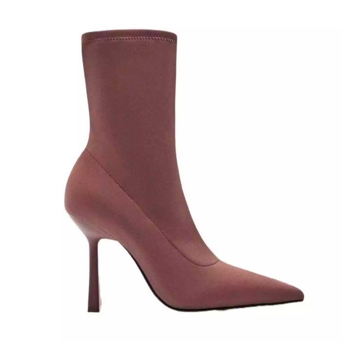 Botins lycra rosa ZARA