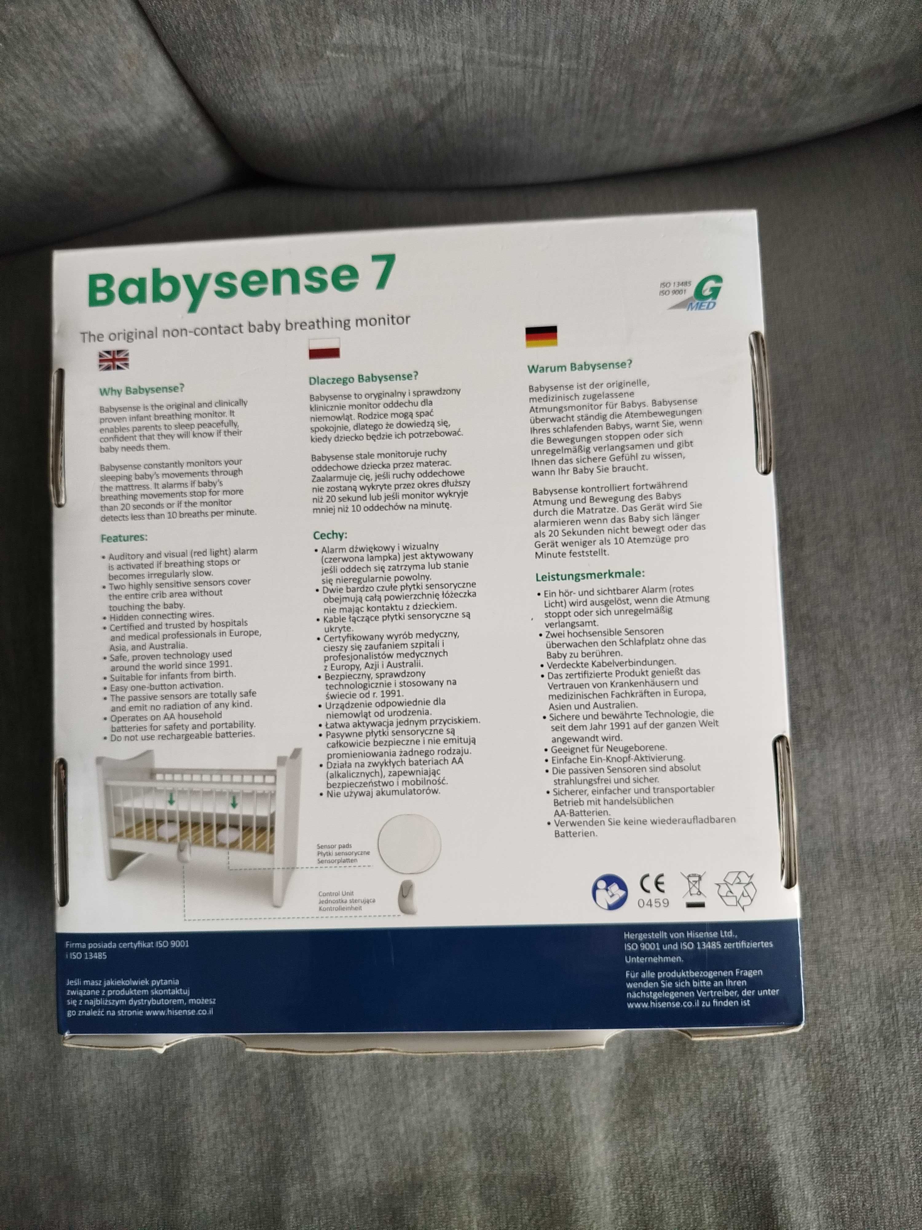 monitor oddechu dla noworodka - Babysense
