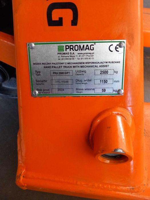 Sprzedam wózek paletowy firmy PROMAG