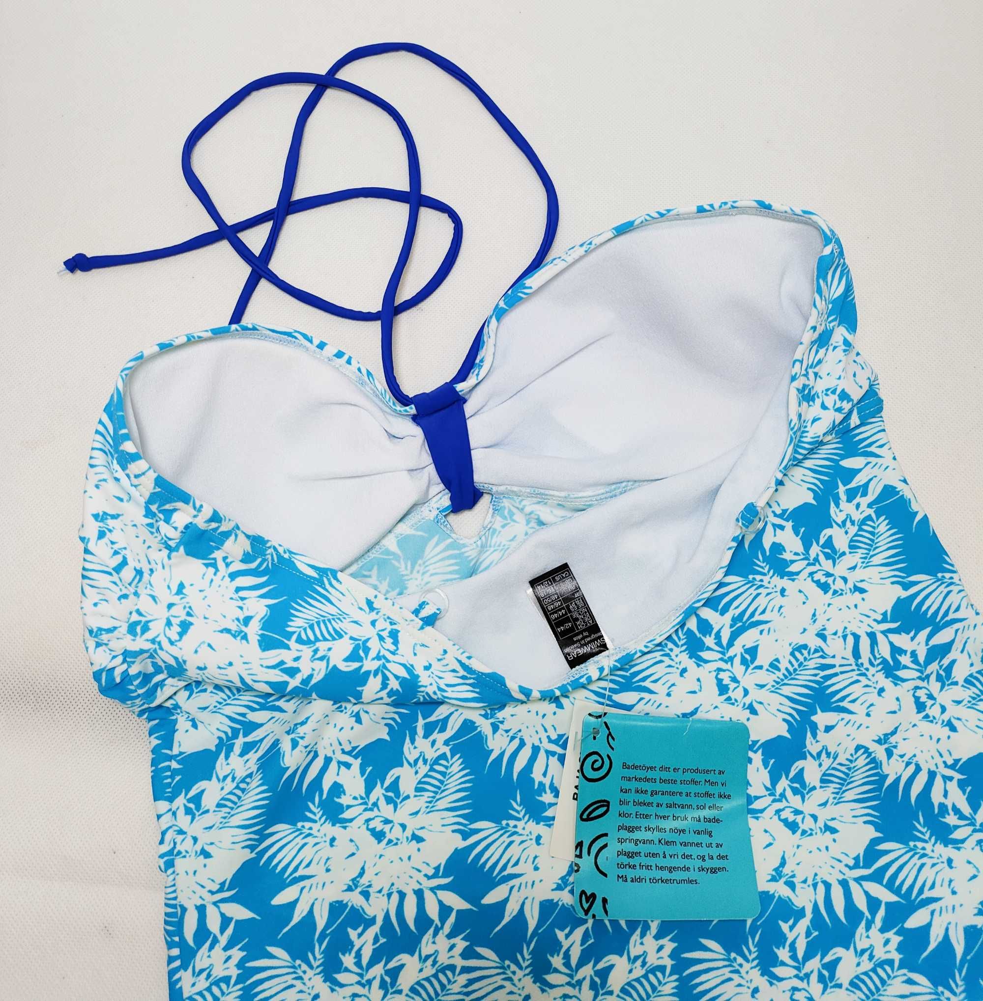 Strój kąpielowy tankini koszulka kąpielowa z figami  46/48 TN0139A