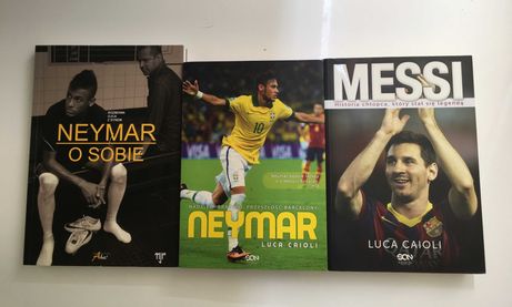 Książki wzbogacone o zdjęcia - Neymar, Messi