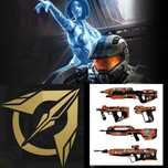 Dodatki do Halo 5 Guardians emblemat apollo i sticker shock bomb crate