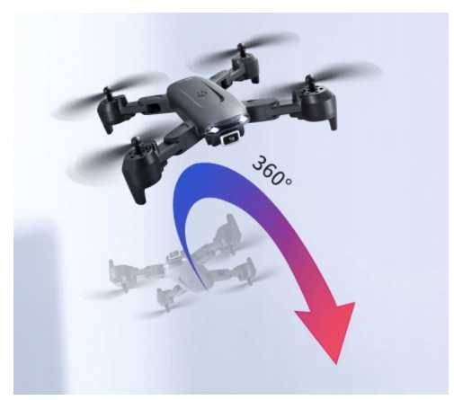 Nowy dron F6 V12 2xkamera FPV WiFi 500m 25min lotu akrobacje zawis